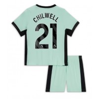 Chelsea Ben Chilwell #21 Tredje trøje Børn 2023-24 Kortærmet (+ Korte bukser)